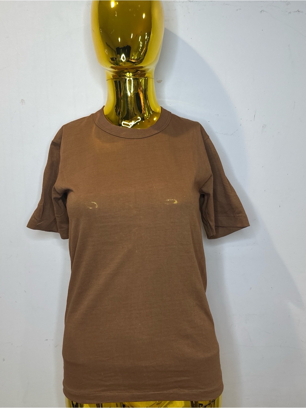 Vintage 90s short sleeve t-shirt Rich brown color 100% combed cotton SMALL